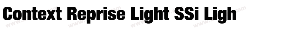 Context Reprise Light SSi Light Italic字体转换